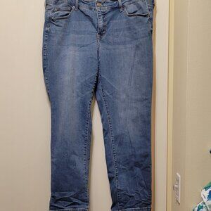 Torrid mid-rise Perfect Boyfriend Ankle premium stretch jeans sz16